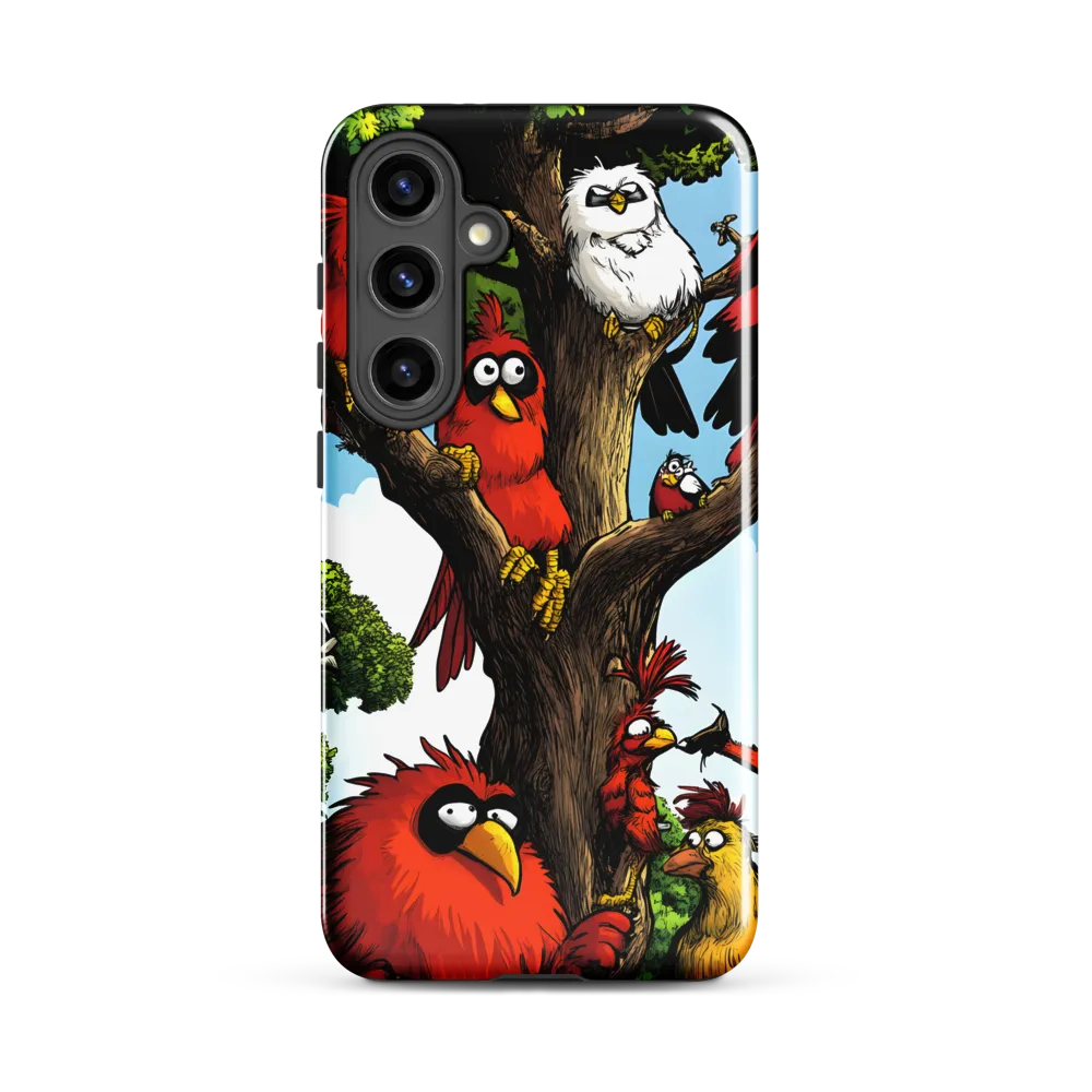 Whimsical Avian Gathering