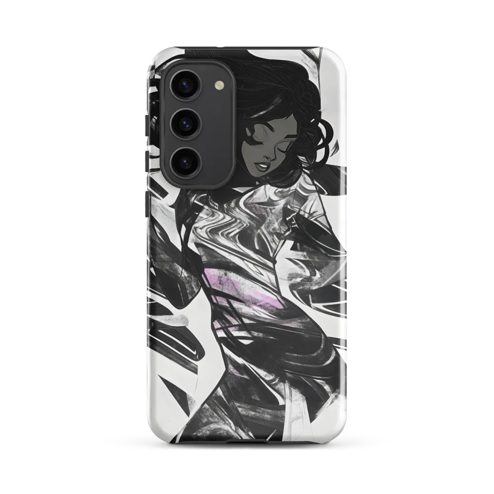 Fluid Grace: The Dance of Shadows | Phone Case |  S23 Plus | Tough Case | Glossy