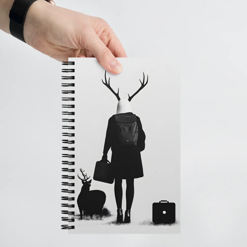 Antlered Reflections | Spiral Notebook