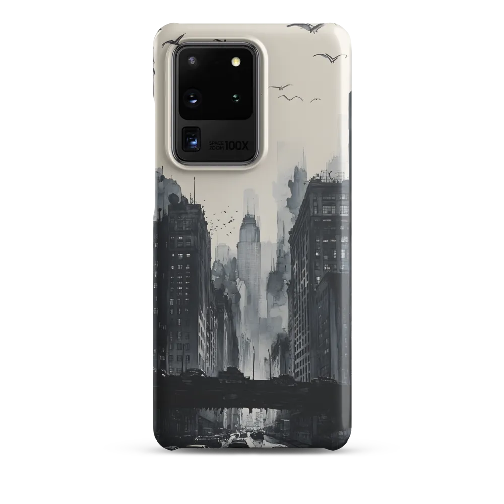 City Whispers: A Monochrome Reflection | Phone Case |  S20 Ultra | Snap Case | Matte