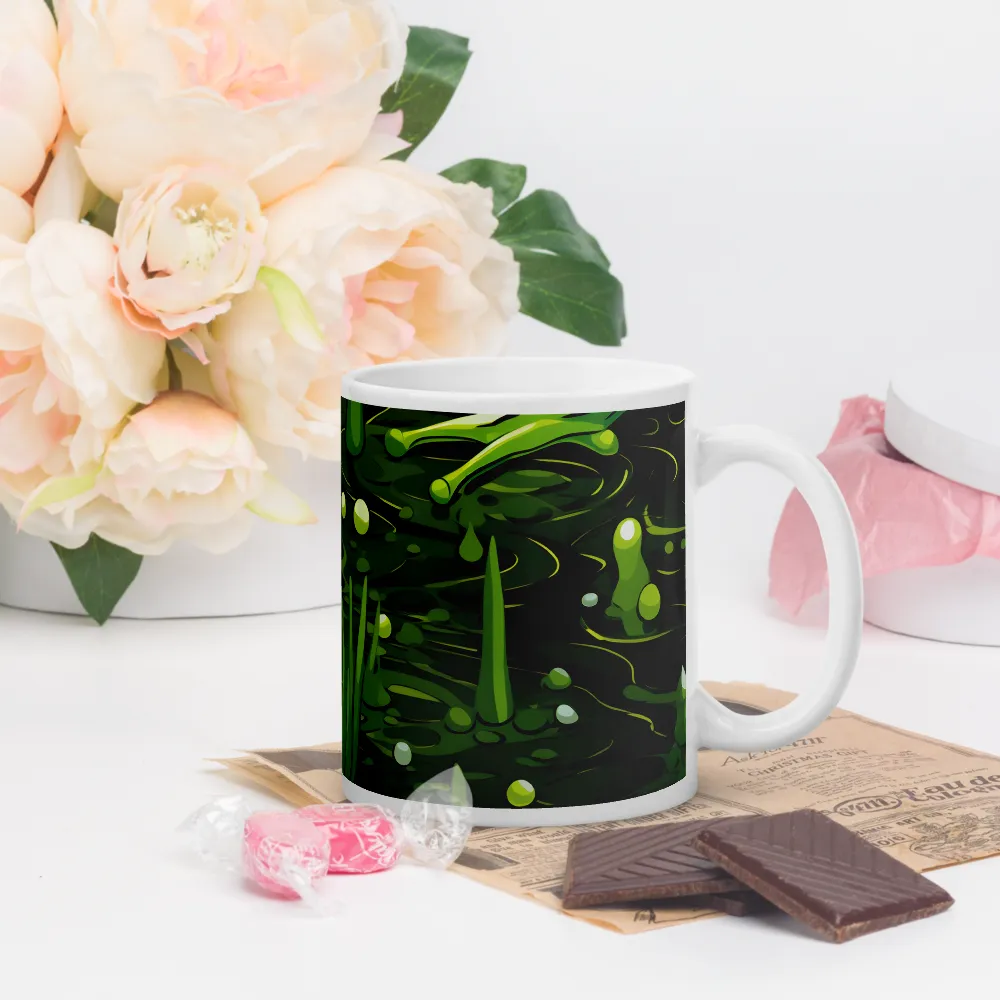 Green Harmony: Life Beneath the Surface | Mugs | Multiple Sizes & Colors