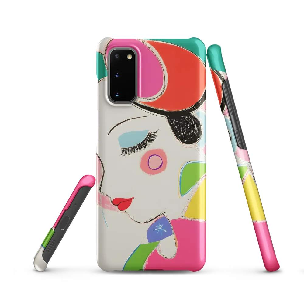Whimsical Portrait in Colorful Abstraction