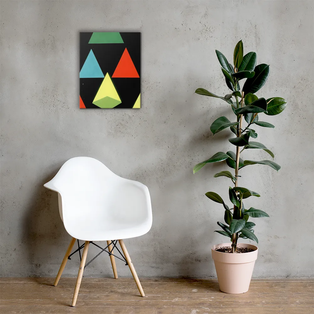Geometric Harmony in Color | Canvas | 16″×20″