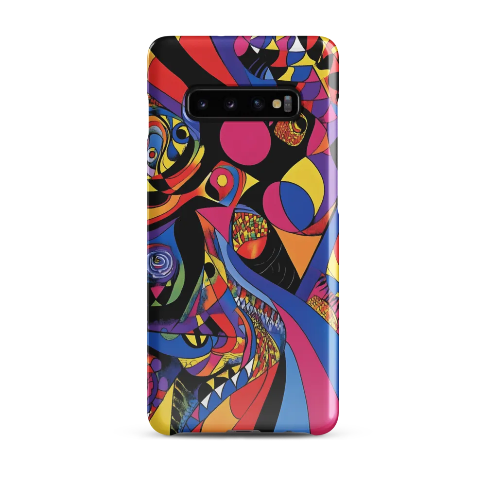 Vibrant Echoes of Geometry | Phone Case |  S10 Plus | Snap Case | Glossy