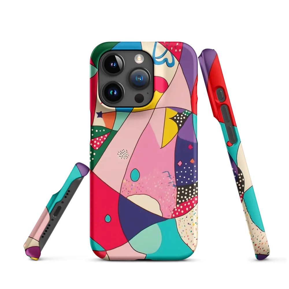 Playful Geometry in Color | Phone Case |  15 Pro | Snap Case | Matte