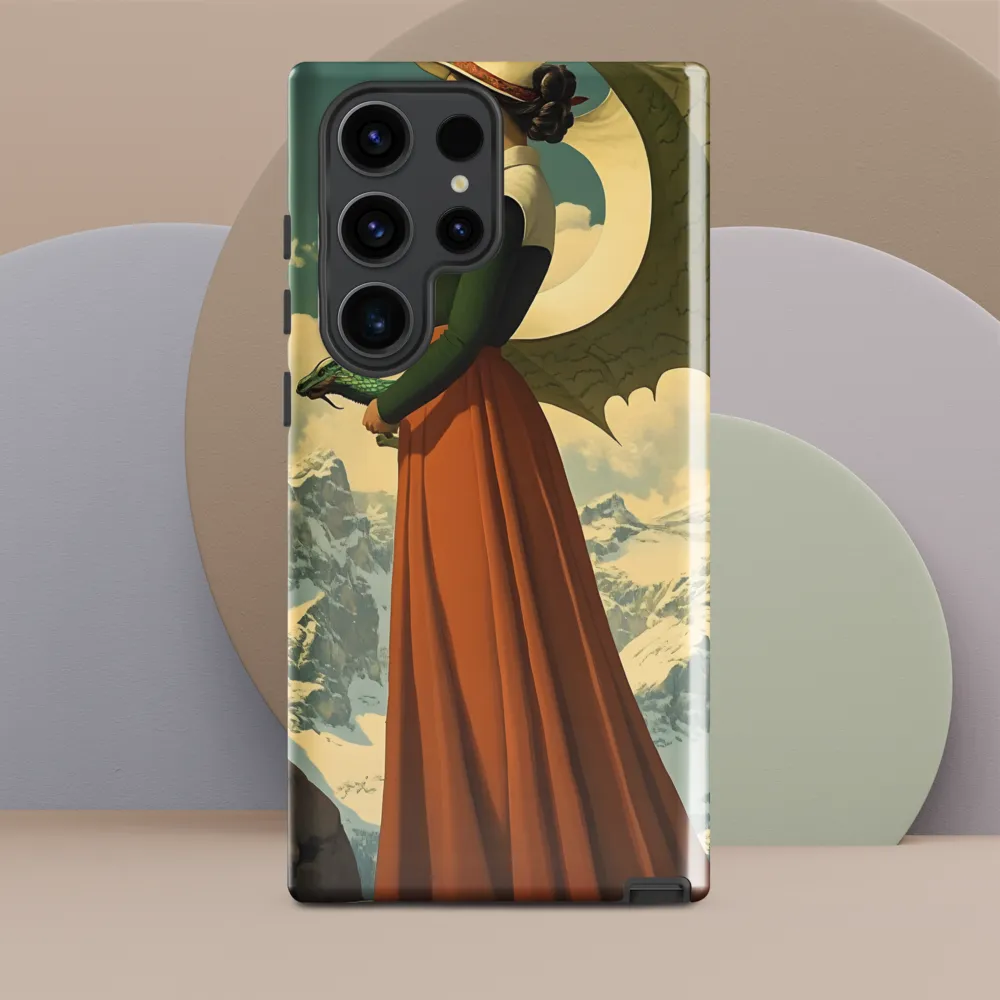 Mystic Harmony: The Dragon Keeper | Phone Case |  S23 Ultra | Tough Case | Glossy