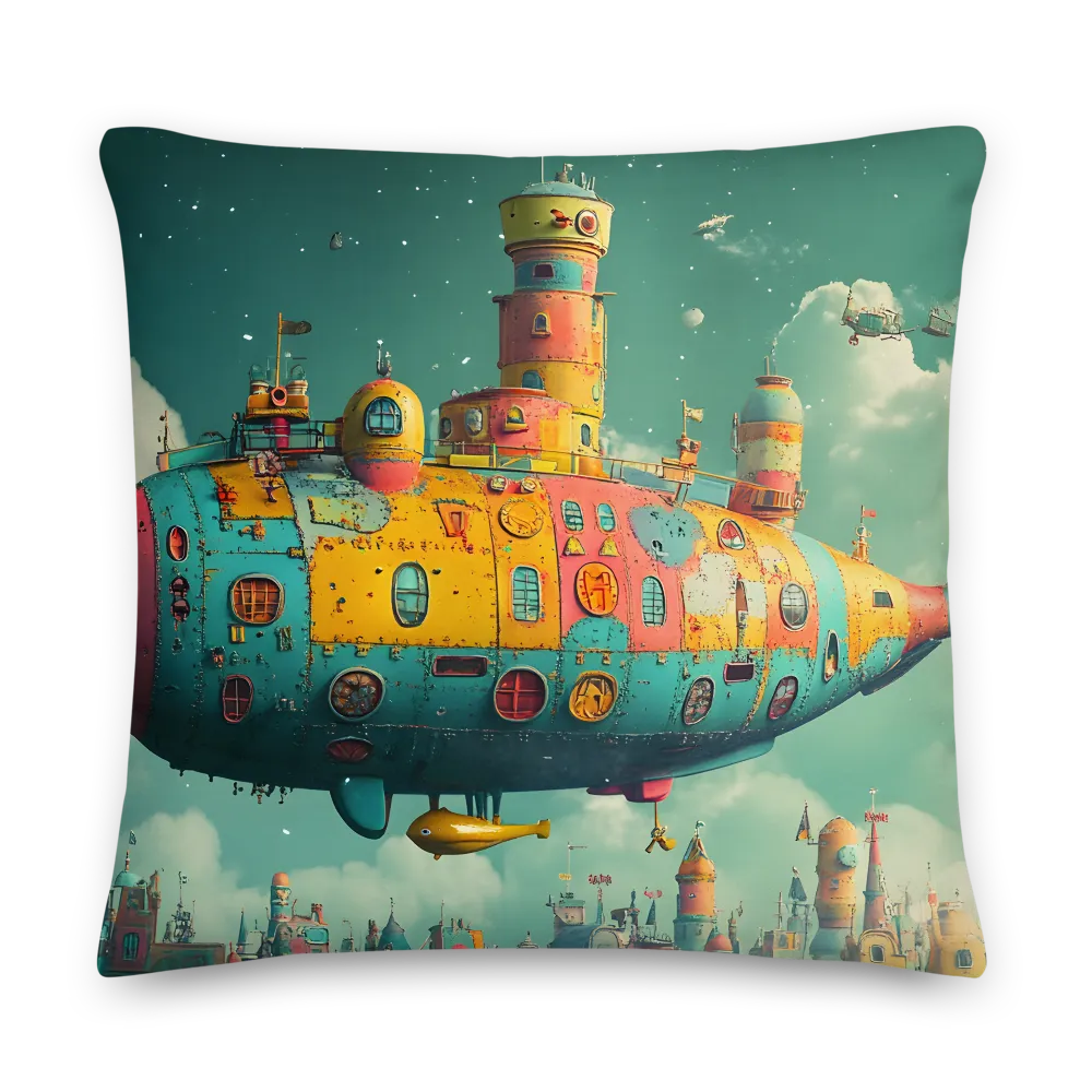 Submerged Dreams: A Whimsical Voyage | Pillow | 22″×22″