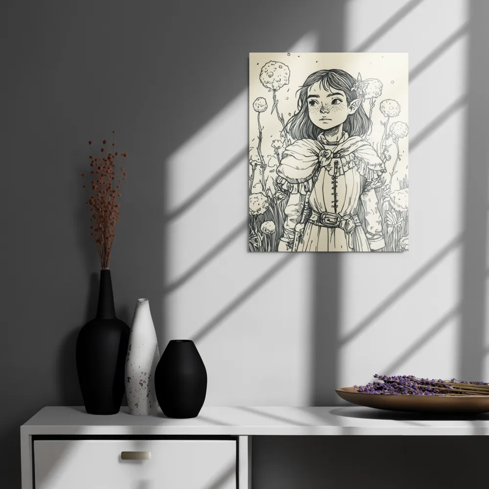 A Young Guardian of Nature | Metal Print | 16″×20″