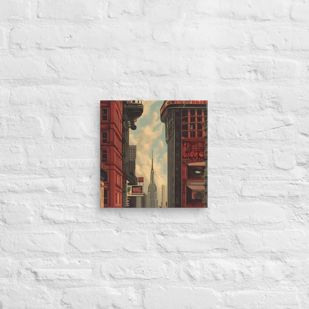 A Glimpse of Tomorrow: Urban Ambition | Canvas | 12″×12″
