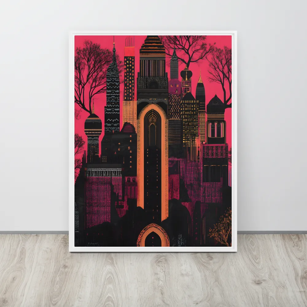 Urban Reverie | Canvas with White Frame | 24″×32″