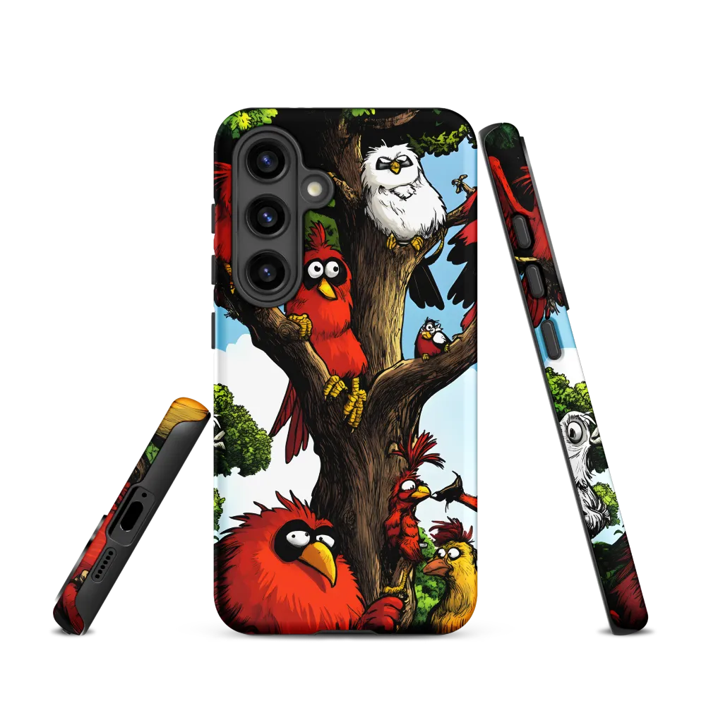 Whimsical Avian Gathering