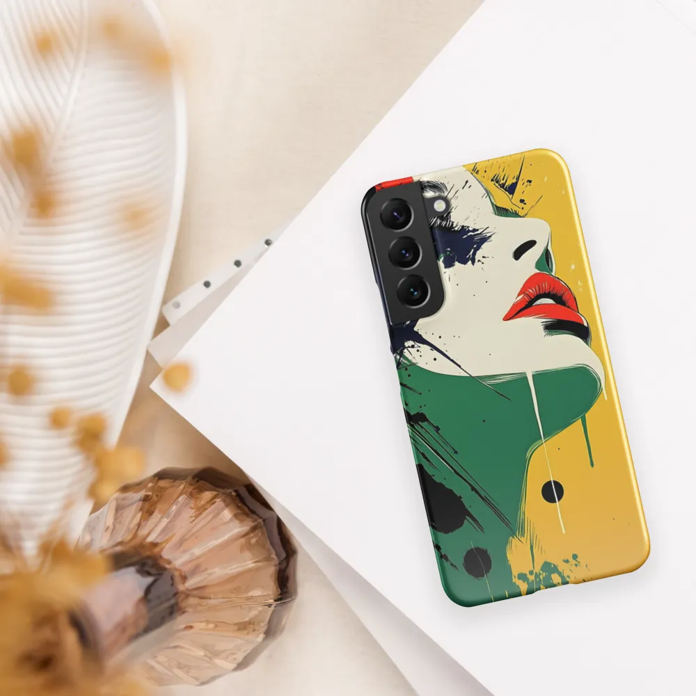 Bold Reflections: A Pop Art Portrait | Phone Case |  S22 Plus | Snap Case | Glossy