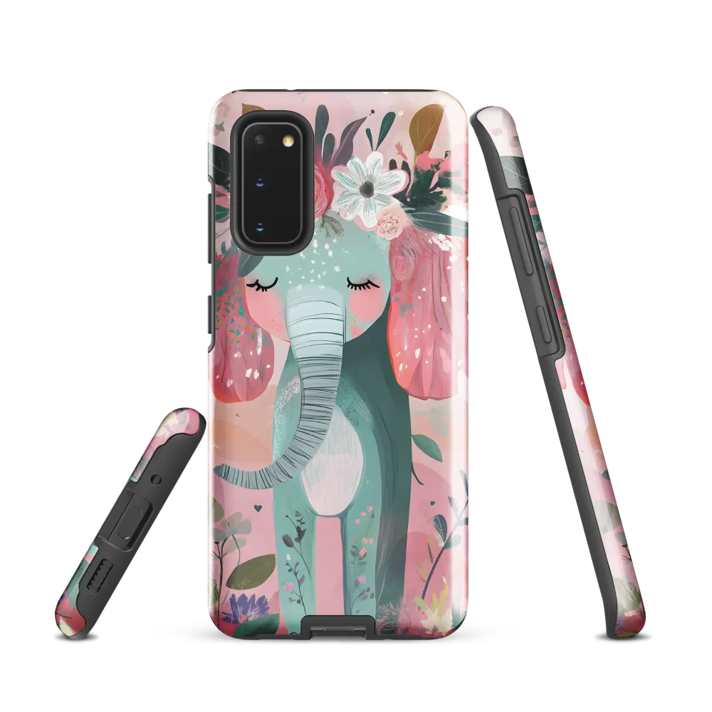 Whimsical Elephant in Bloom