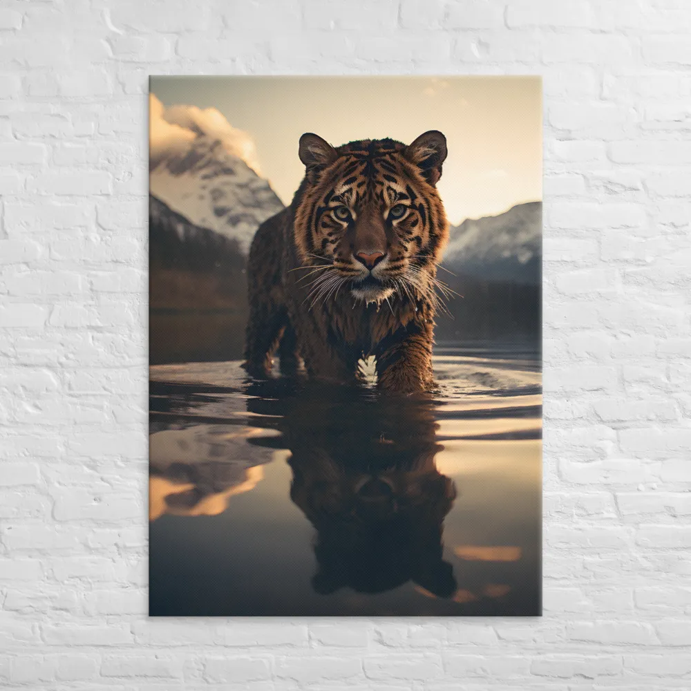 Majestic Reflection: The Tiger's Domain