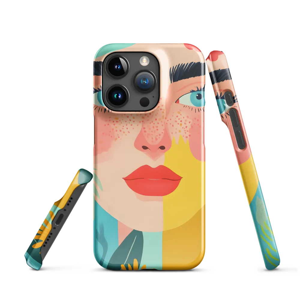 Floral Serenity: A Modern Portrait