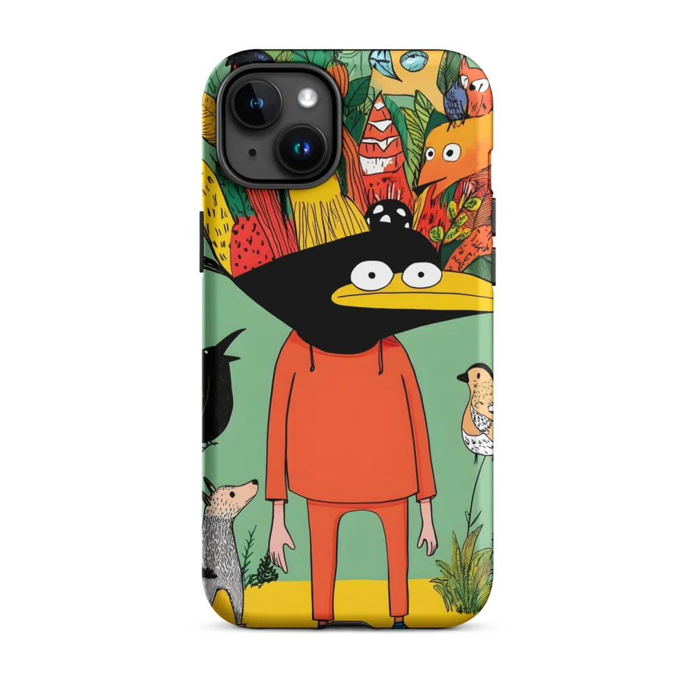Whimsical Encounter in a Colorful Jungle