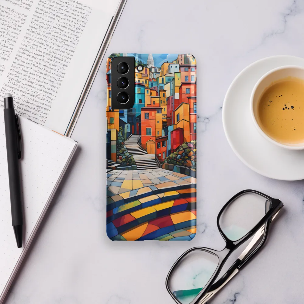 Vibrant Village: A Cubist Journey