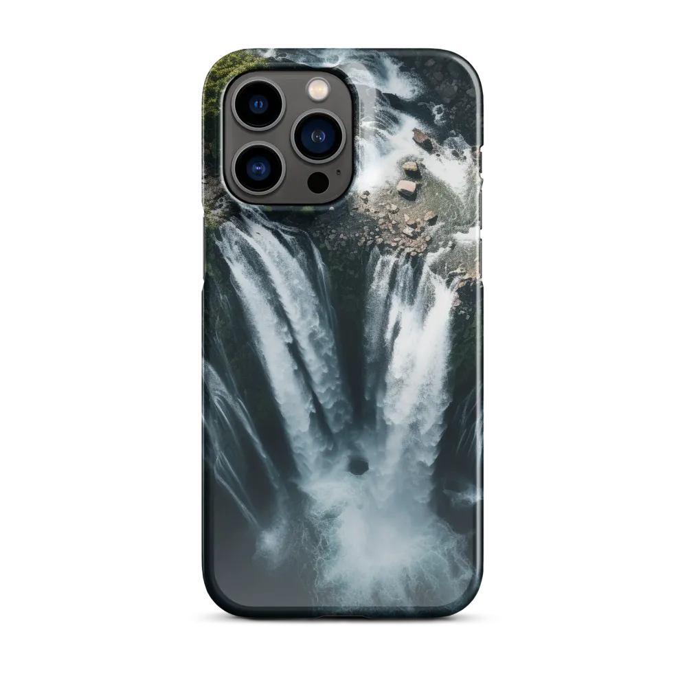 Nature's Power: The Cascading Waterfall | Phone Case |  14 Pro Max | Snap Case | Glossy