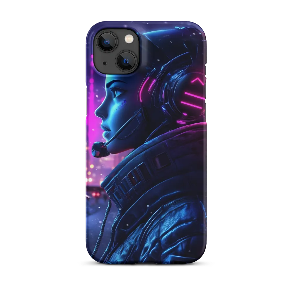 Dystopian Elegance: Cyberpunk Figure in Neon