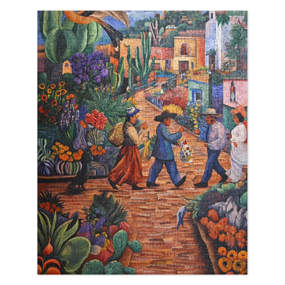 A Mosaic Journey Through Colorful Landscapes | Jigsaw Puzzle | 520 pieces