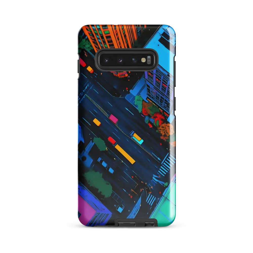 Neon Urban Dreamscape | Phone Case |  S10 Plus | Tough Case | Glossy