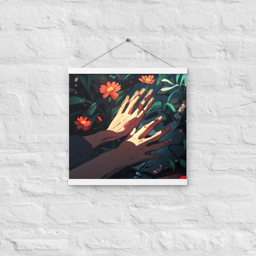 Whispers of Nature | Poster With White Wood Hanger | 16″×16″