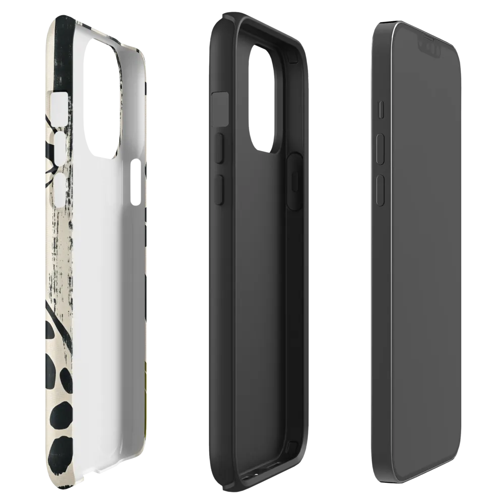 Leopard in Silhouette: A Modern Appeal | Phone Case |  13 Pro Max | Tough Case | Matte