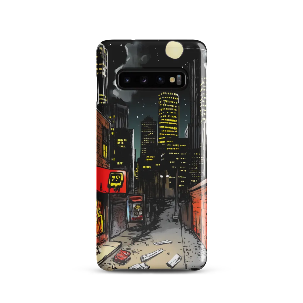 Nocturnal Cityscape: The Hidden Alley | Phone Case |  S10 | Snap Case | Glossy