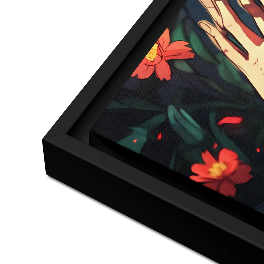 Whispers of Nature | Canvas with Black Frame | 12″×16″