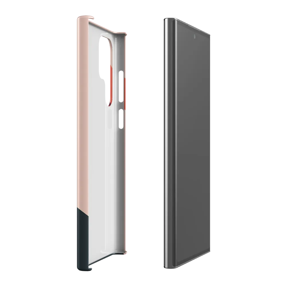 Contemplative Portrait in Minimalism | Phone Case |  S22 Ultra | Snap Case | Matte