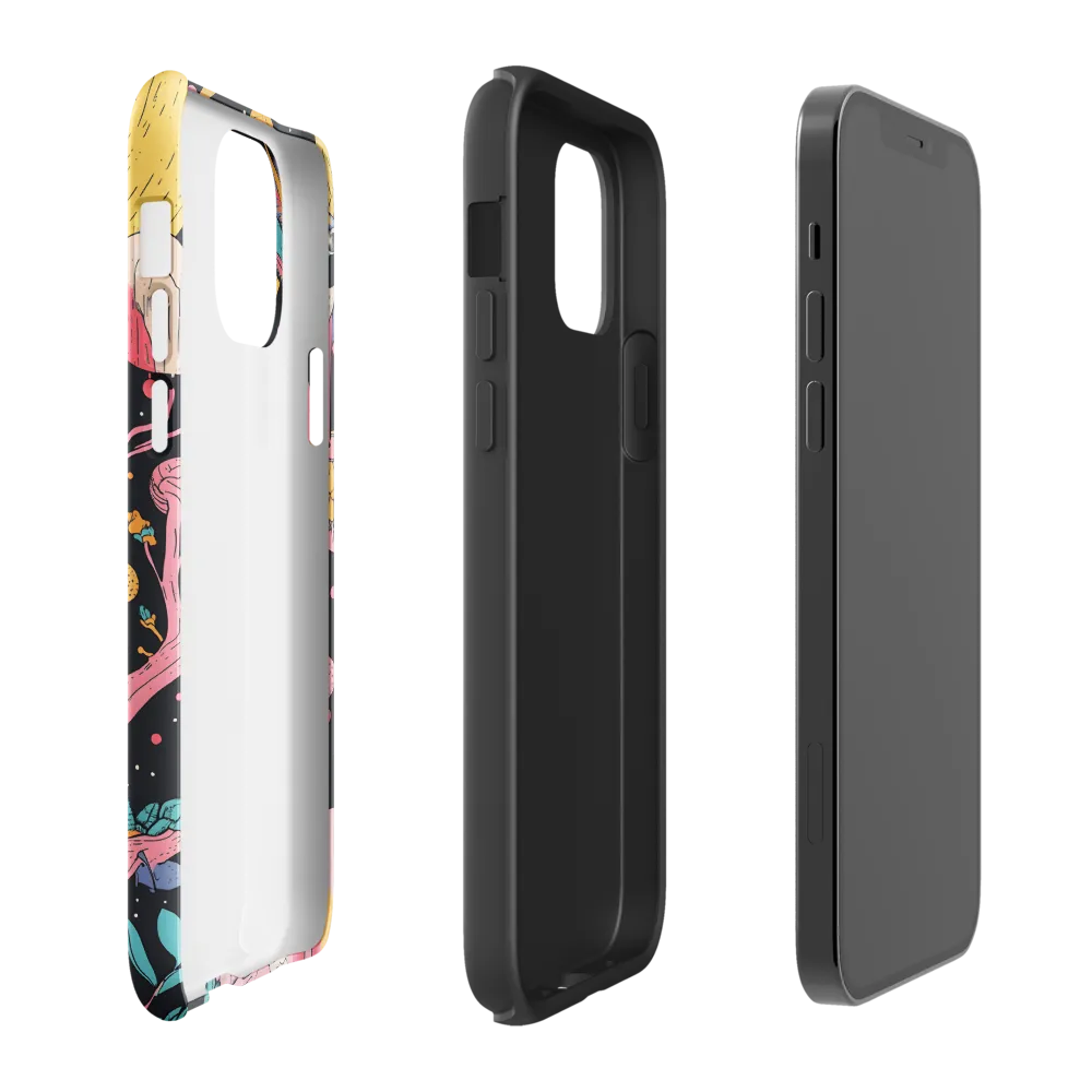 Whimsical Cosmic Owl | Phone Case |  12 Pro | Tough Case | Glossy