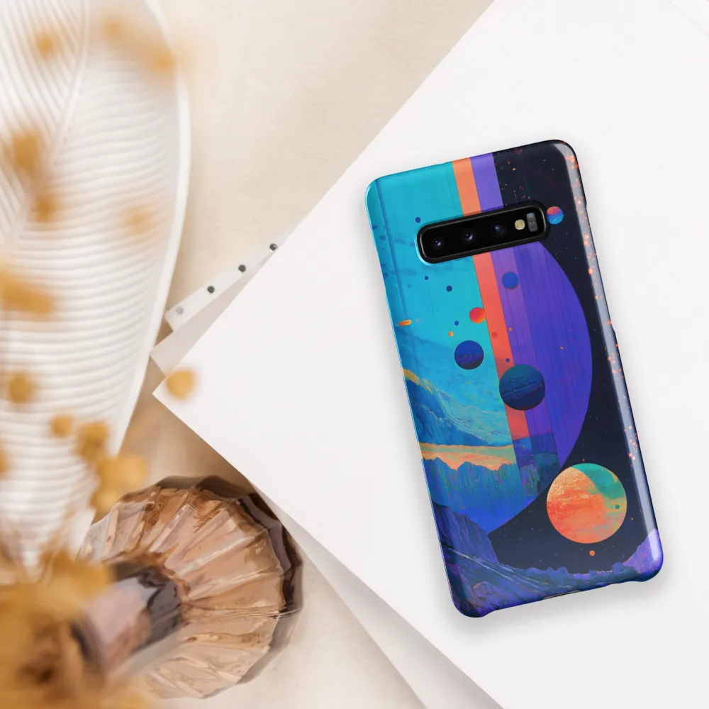 Celestial Harmony: A Surreal Exploration of Space | Phone Case |  S10 Plus | Snap Case | Glossy