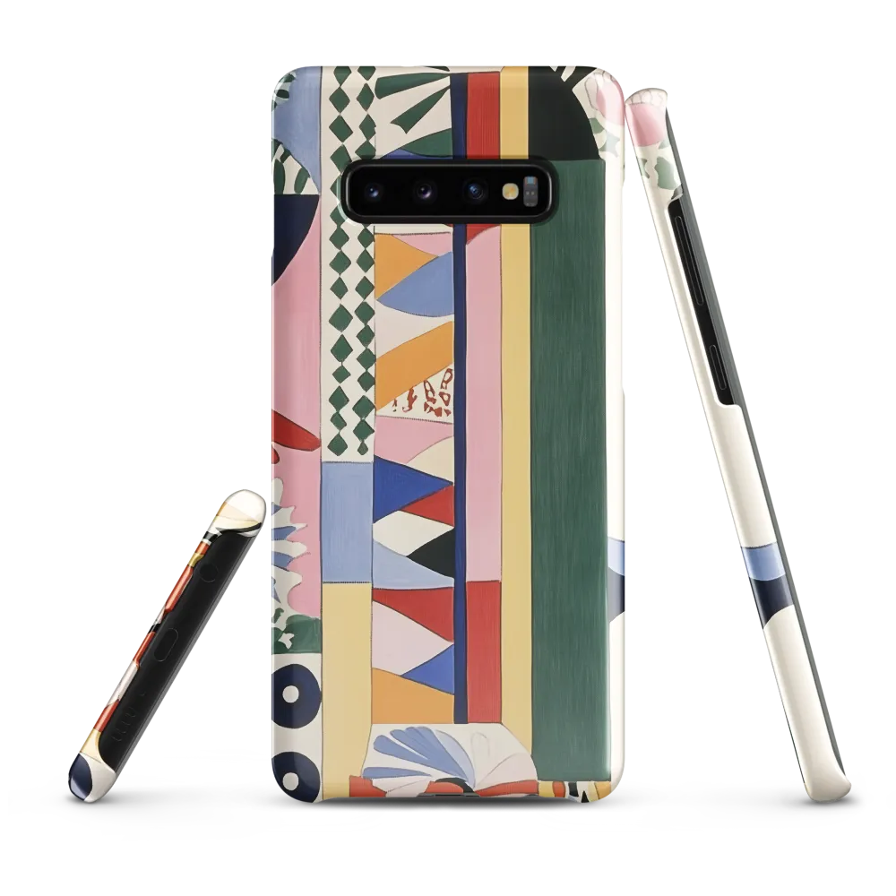 Vibrant Geometric Harmony | Phone Case |  S10 Plus | Snap Case | Glossy