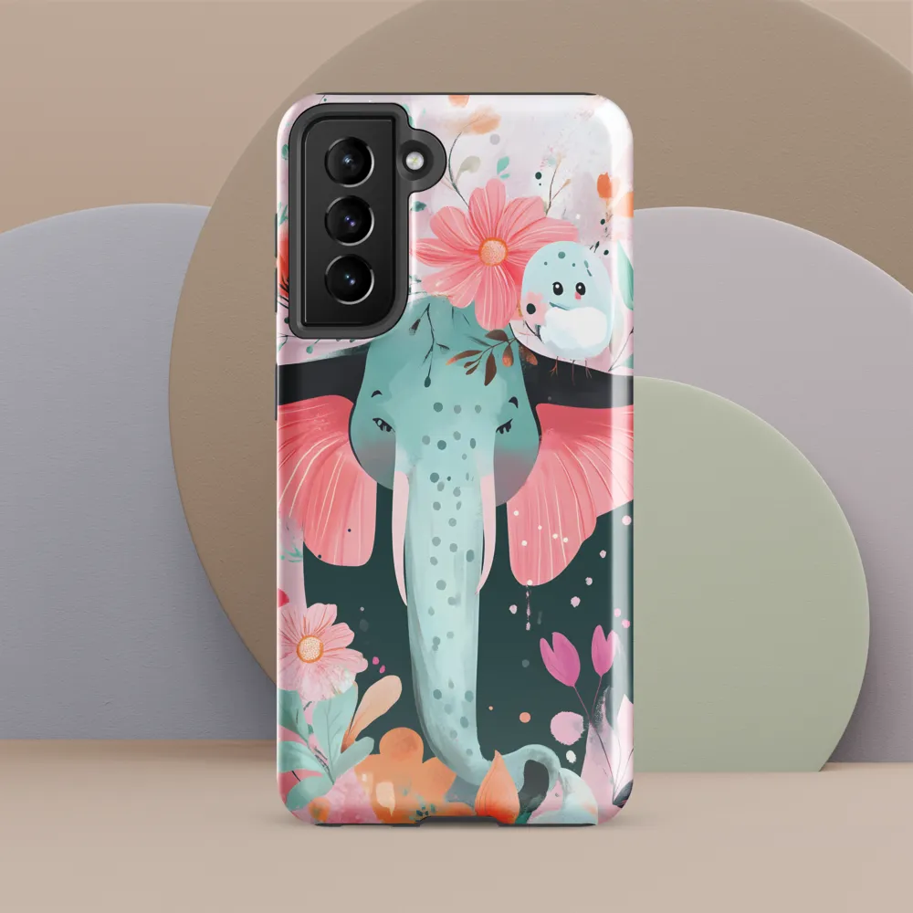 Whimsical Elephant in Bloom