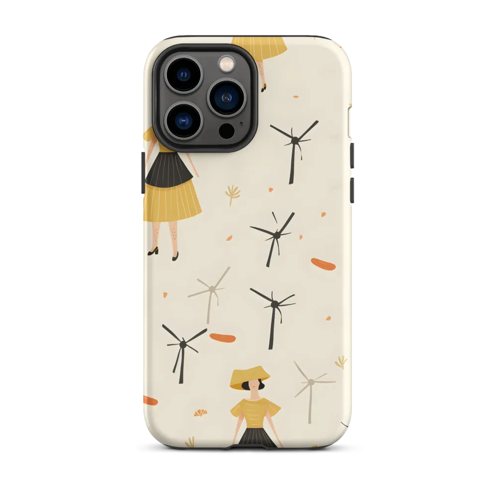 Whimsical Patterns of Nature and Femininity | Phone Case |  13 Pro Max | Tough Case | Matte