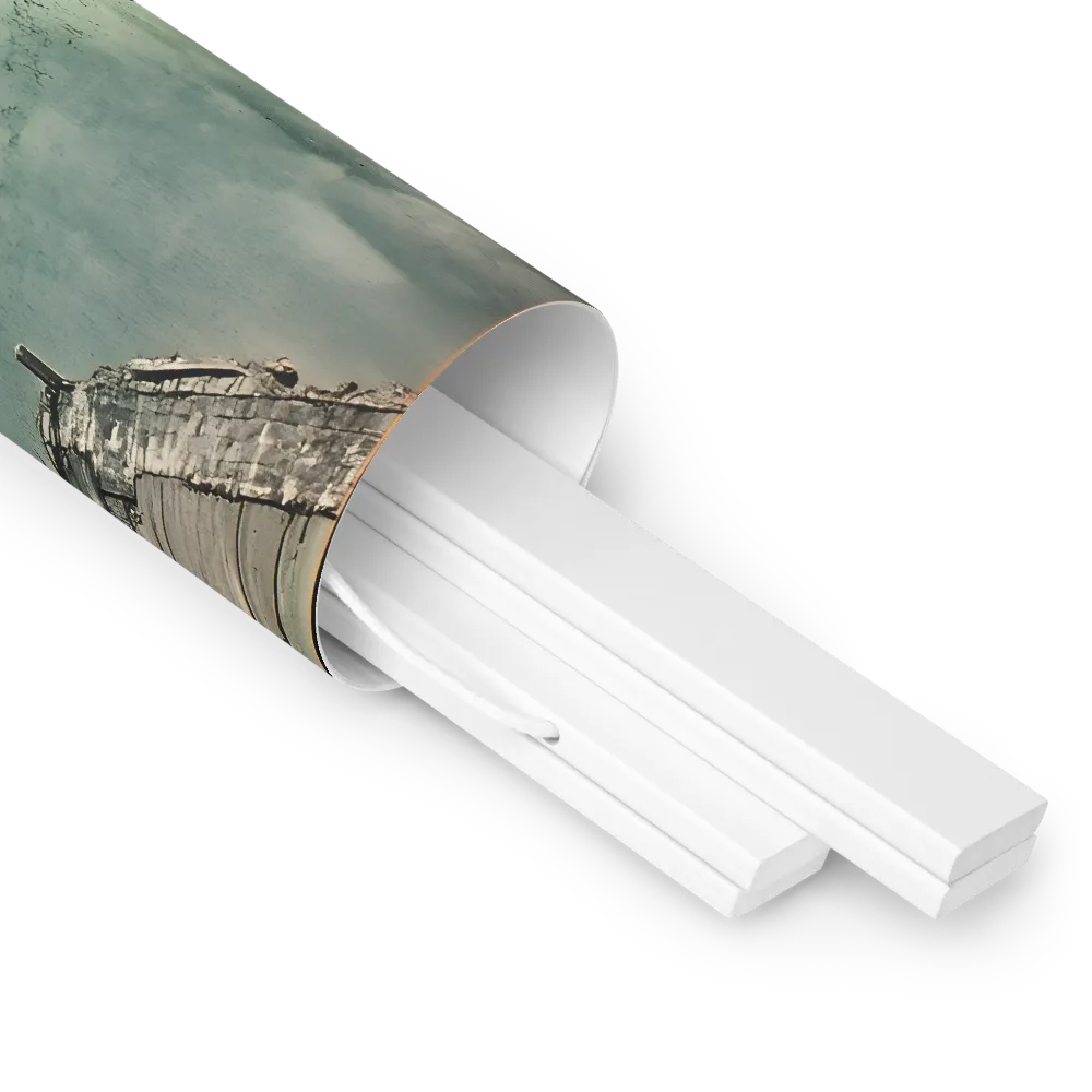 Ethereal Reflections: Identity in a Fragmented World | Poster With White Wood Hanger | 16″×16″