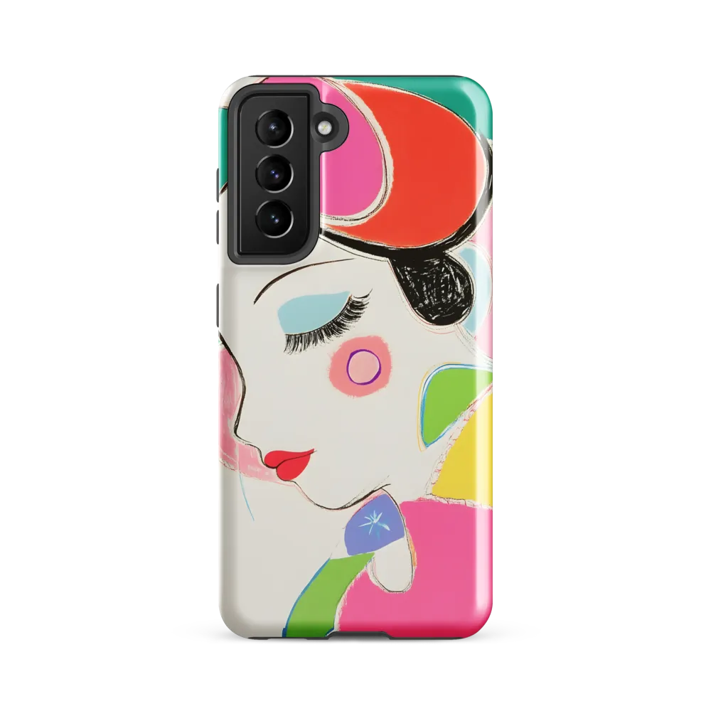 Whimsical Portrait in Colorful Abstraction