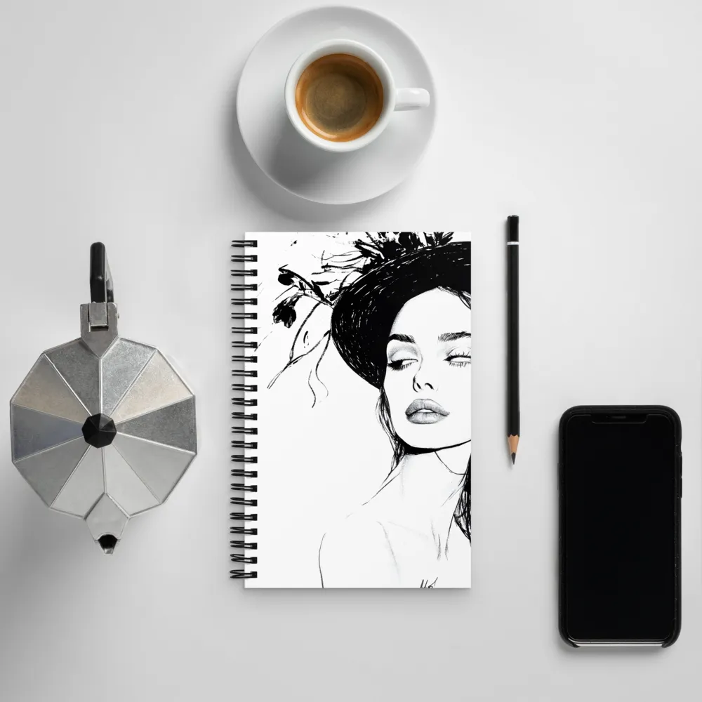 Elegance in Serenity | Spiral Notebook