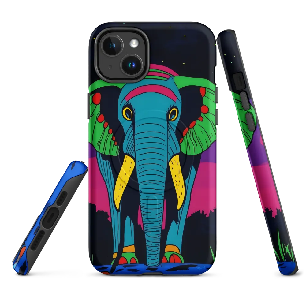 Whimsical Majesty: The Vibrant Elephant