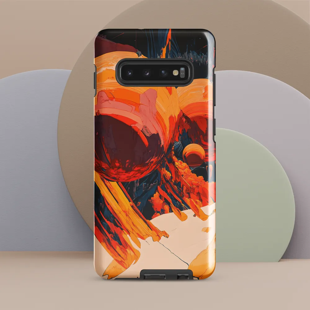 Celestial Fusion: A Cosmic Encounter | Phone Case |  S10 Plus | Tough Case | Glossy