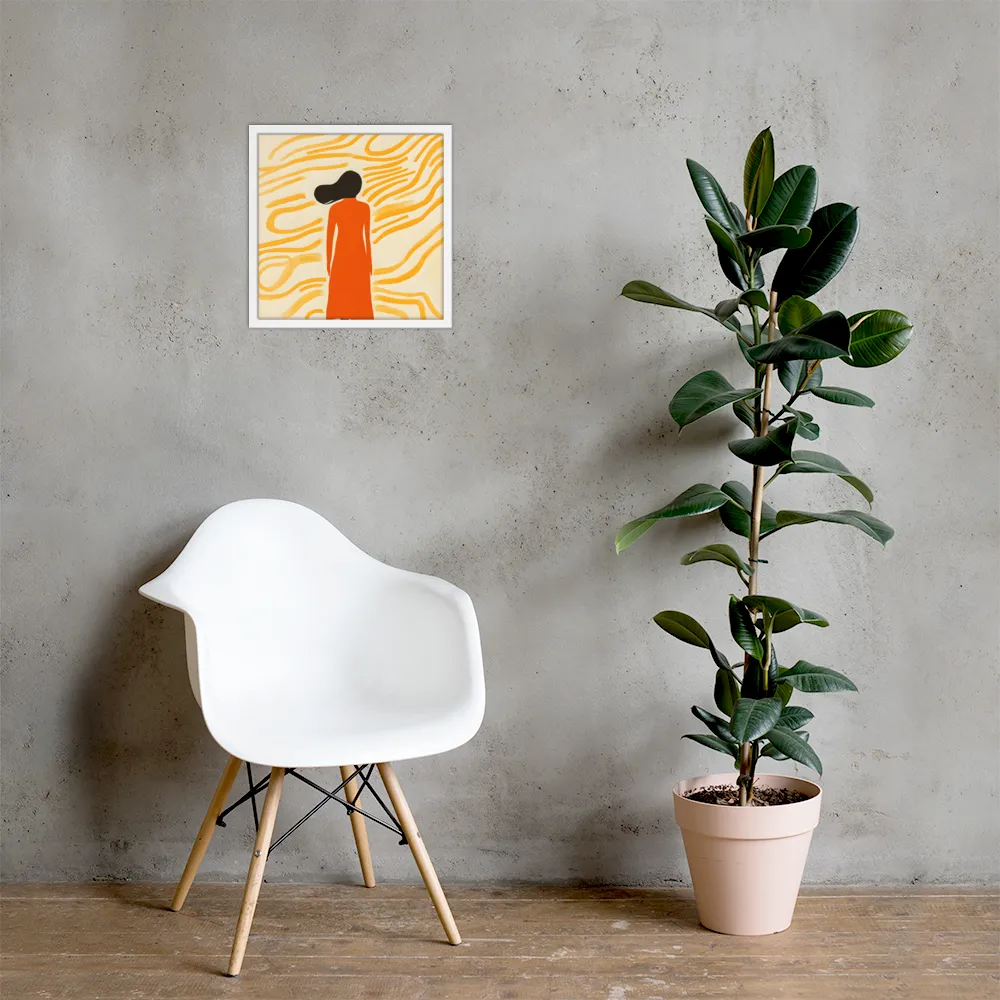 Connection to Serenity | Poster with White Frame | 16″×16″