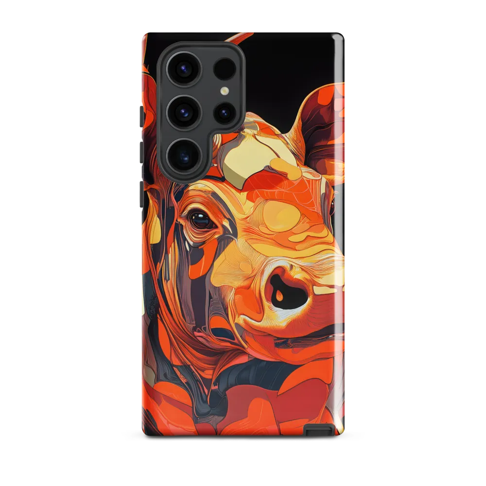 Modern Serenade: The Vibrant Cow
