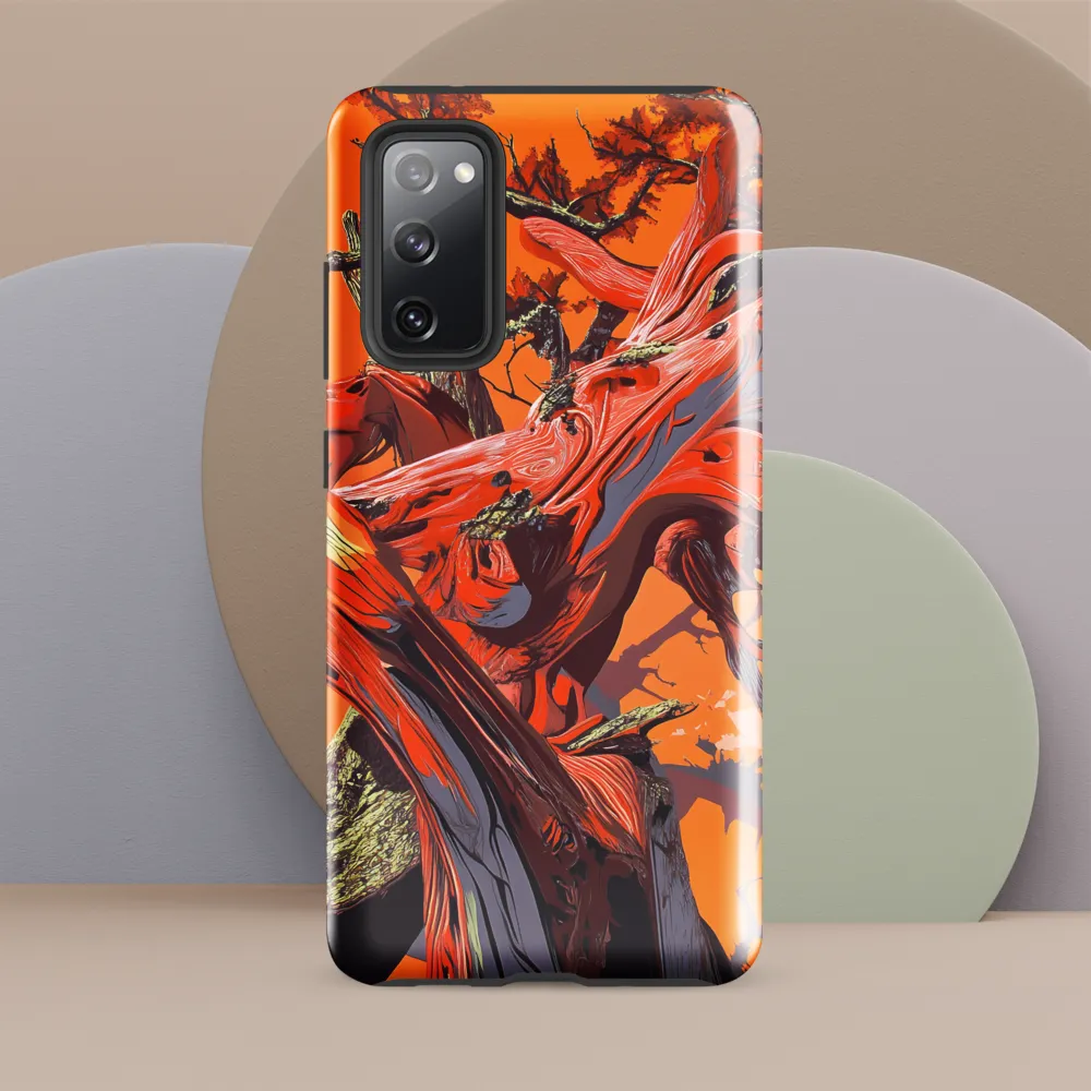 Life in Motion: An Abstract Tree | Phone Case |  S20 FE | Tough Case | Glossy