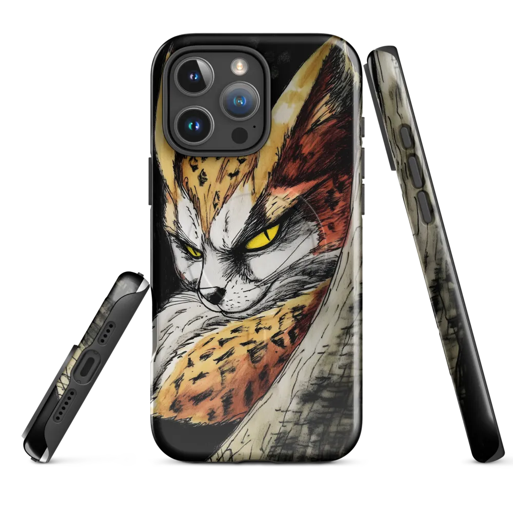 Fierce Gaze of the Wild Cat
