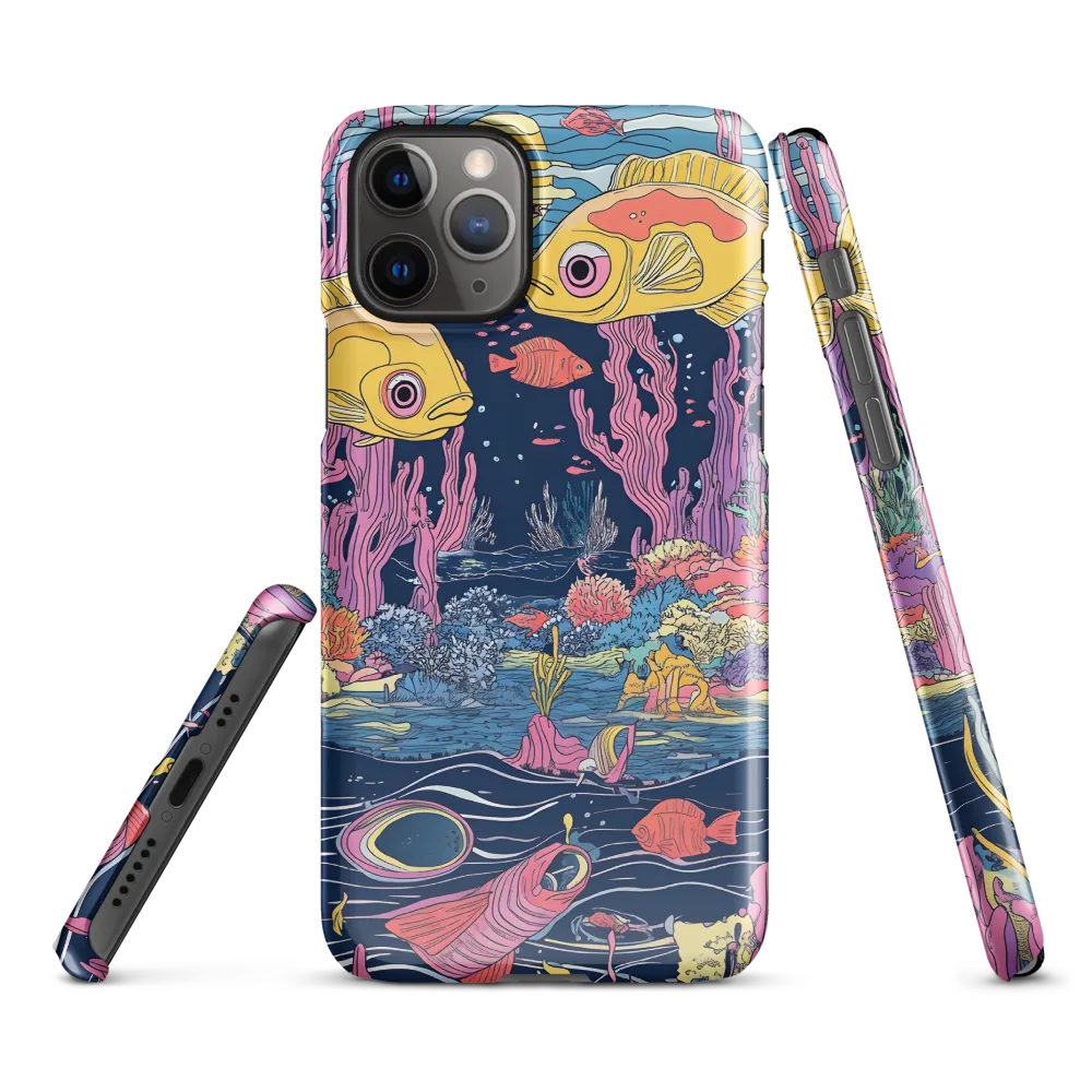 Underwater Dreamscape: A Playful Encounter | Phone Case |  11 Pro | Snap Case | Glossy