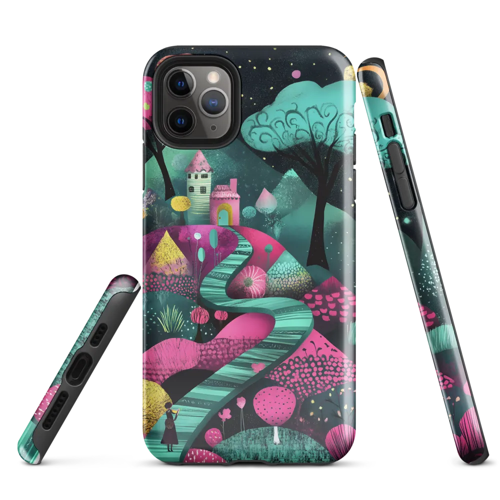 Whimsical Journey through Colorful Lands | Phone Case |  11 Pro Max | Tough Case | Glossy