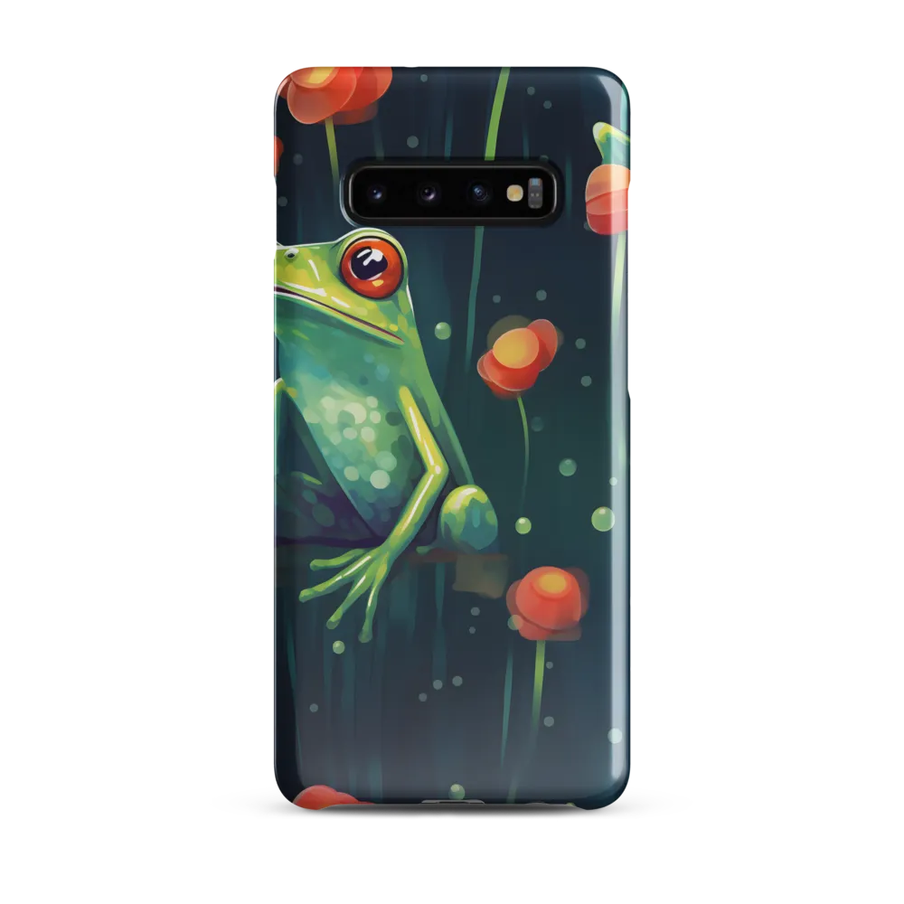 Playful Frogs in a Lush Pond | Phone Case |  S10 Plus | Snap Case | Glossy