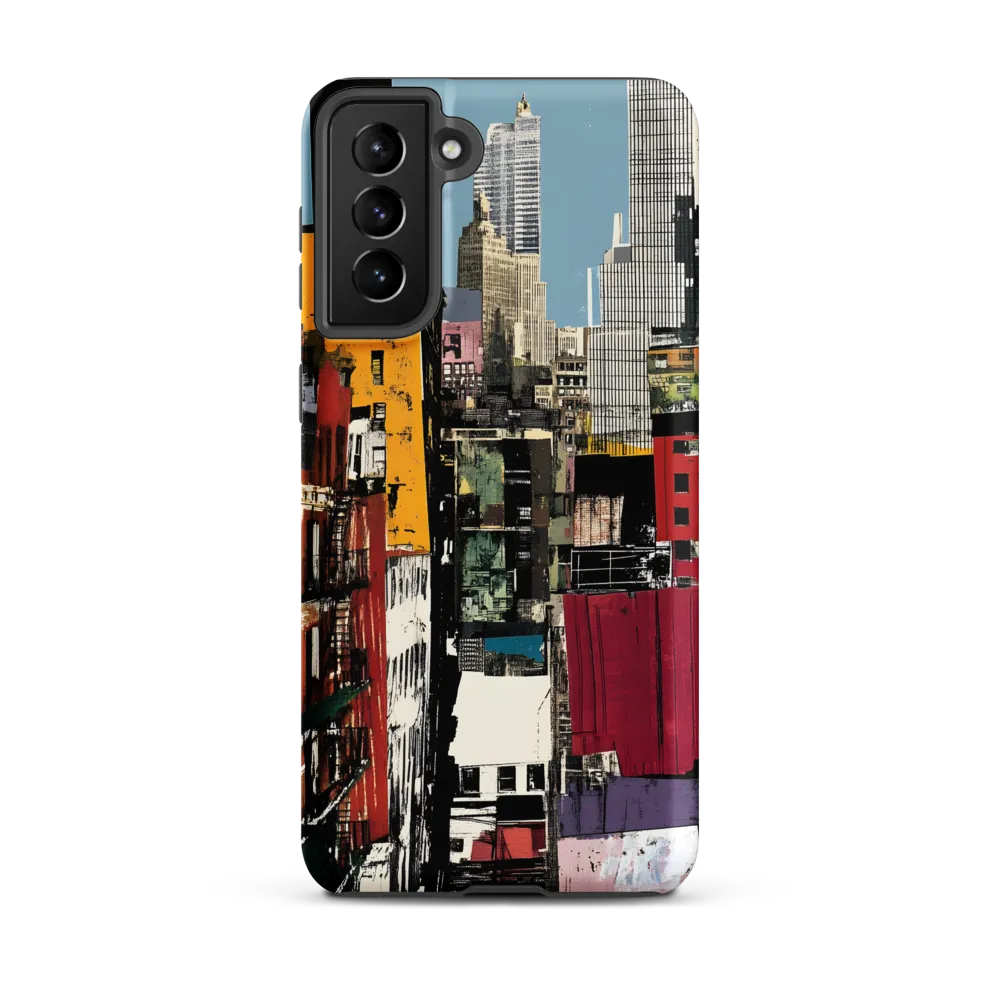 Urban Collage: A Vivid Cityscape | Phone Case |  S21 Plus | Tough Case | Matte