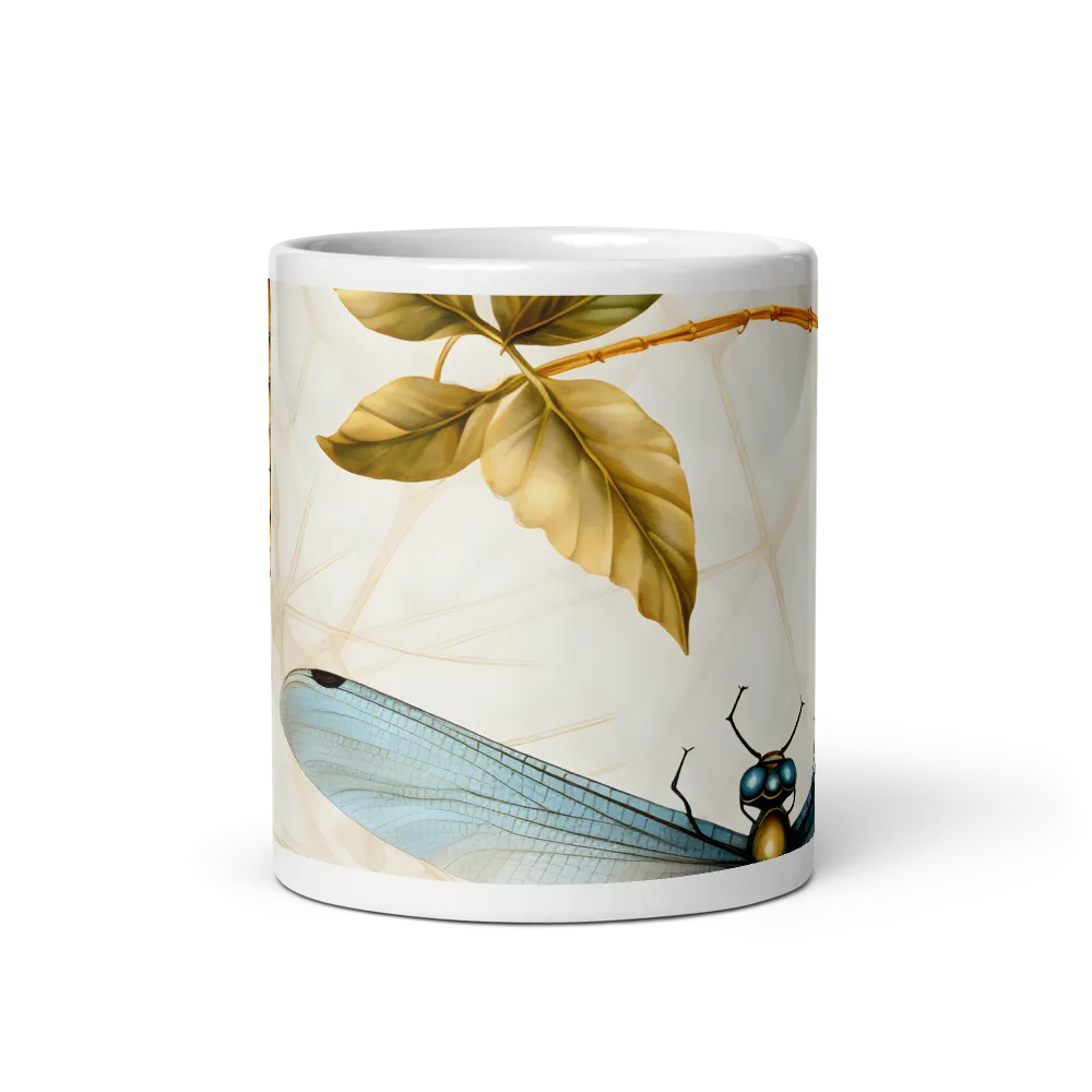 Ethereal Dance of Dragonflies | Mug with White inside | 11 oz