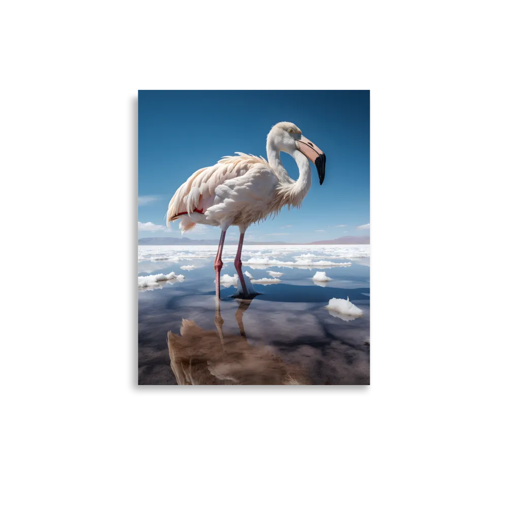 Graceful Solitude of a Flamingo | Poster | 11″×14″